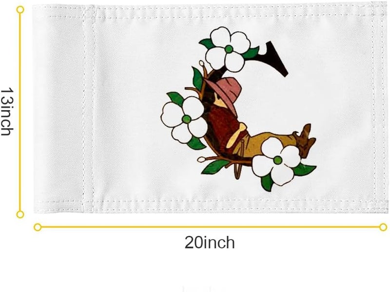 2BUT Pinehurst Golf Club Golf Pin PGA Flag Practic Putting Green Golf Flag For Backyard Garden Double-Sewn 600D Nylon Miniature Pin Flag Regulation Tube Flag(C 20"X13") - Image 2